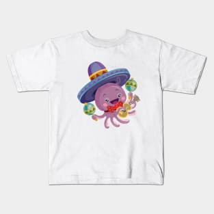 Happy little octopus Kids T-Shirt